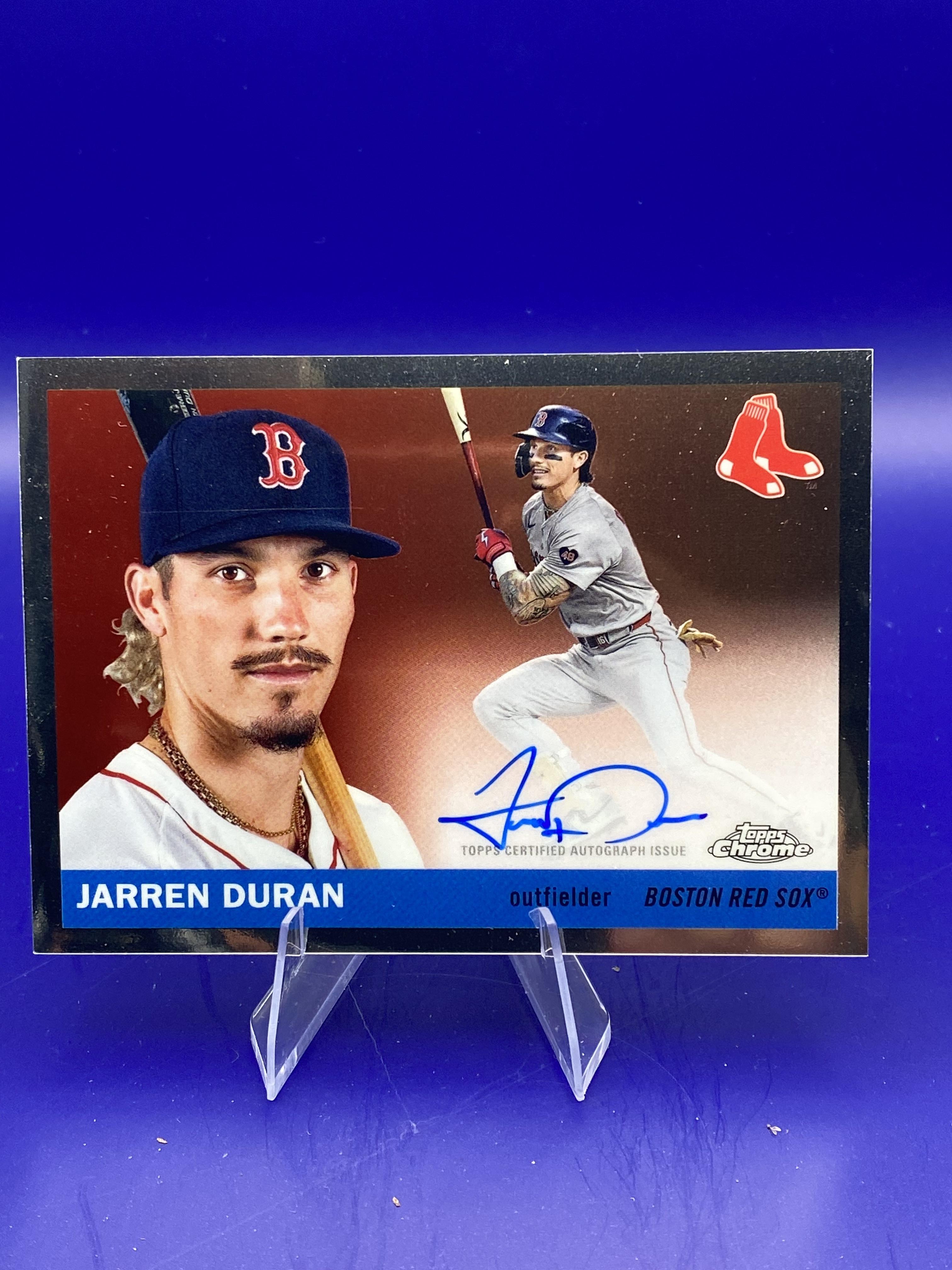 2025 Topps Chrome Platinum #CPA-JDU Jarren Duran Chrome Platinum Autographs