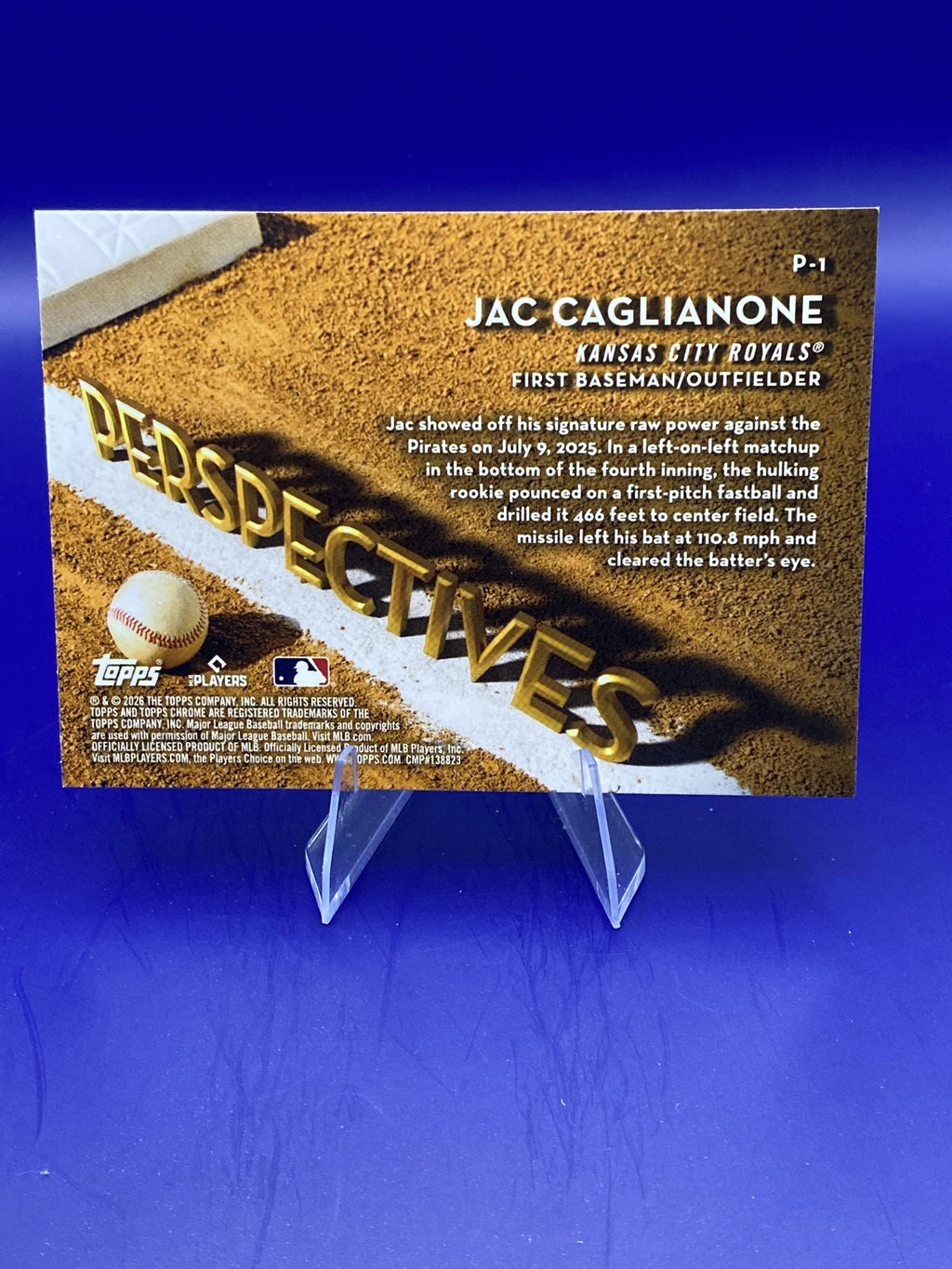 2026 Topps Chrome #P-1 Jac Caglianone Perspectives